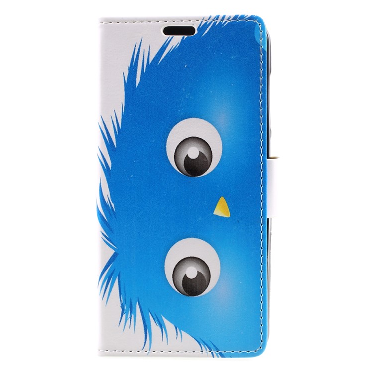 Wallet Leather Stand Case for Huawei Y6II Compact - Blue Hairy Doll-3