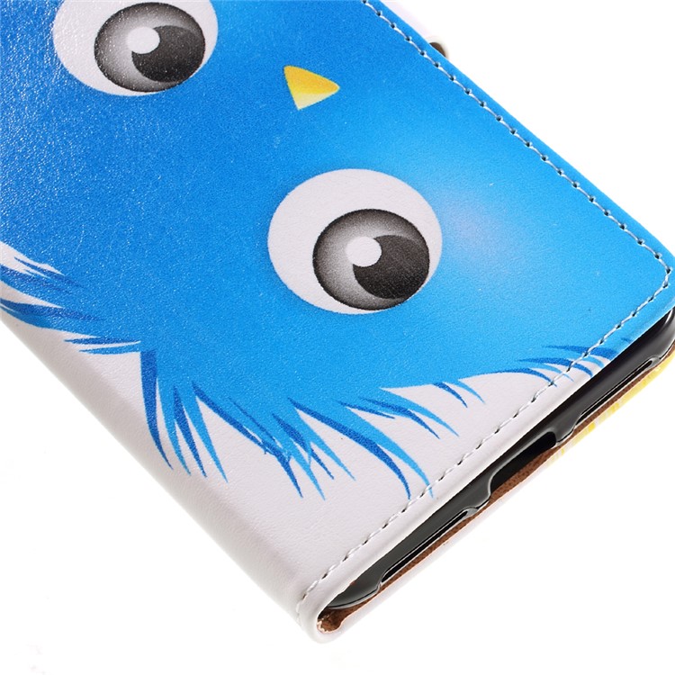 Wallet Leather Stand Case for Huawei Y6II Compact - Blue Hairy Doll-8