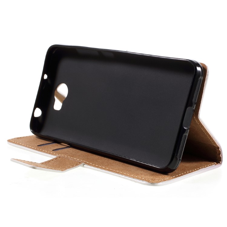 Wallet Leather Stand Case for Huawei Y6II Compact - Autumn Maple Tree-4