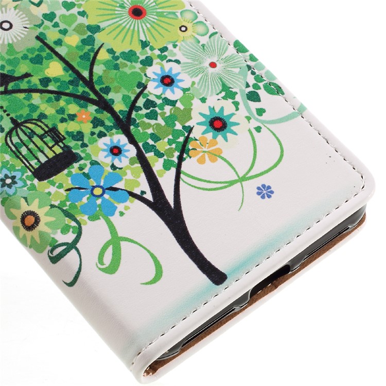Wallet Leather Magnetic Case for Huawei Y6II Compact - Green-8