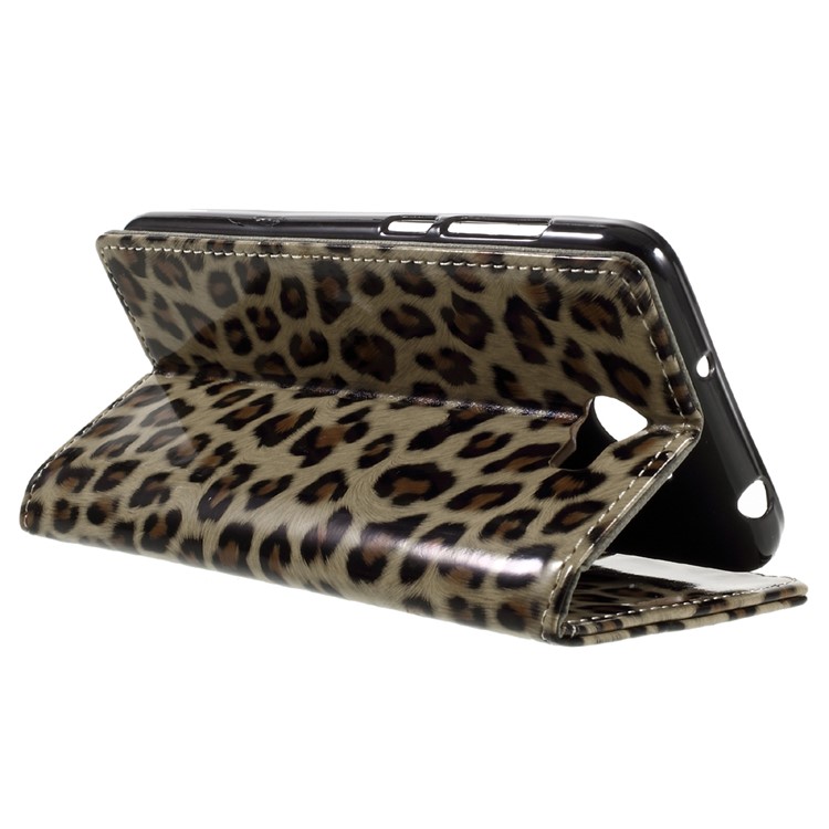 Leopard Pattern Leather Wallet Stand Case for Huawei Y6II Compact-5