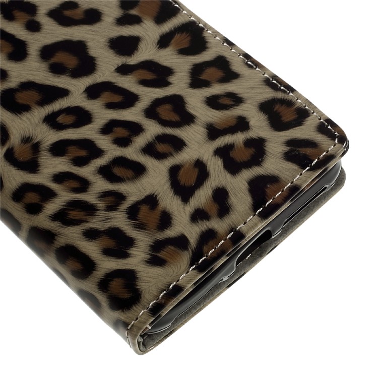 Leopard Pattern Leather Wallet Stand Case for Huawei Y6II Compact-7
