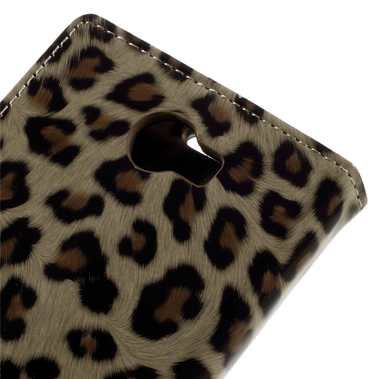 Leopard Pattern Leather Wallet Stand Case for Huawei Y6II Compact-8