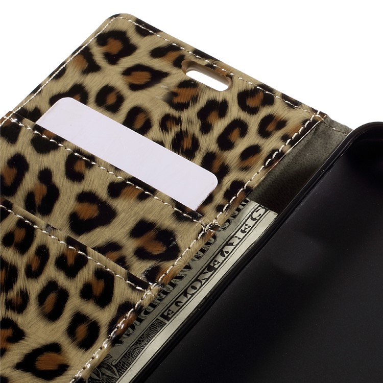 Leopard Pattern Leather Wallet Stand Case for Huawei Y6II Compact-9