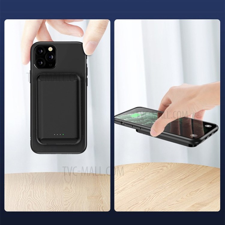 CX50 5000mAh Magnetic Wireless Power Bank Ultra-thin Portable Charger for Mobile Phones - Black-6