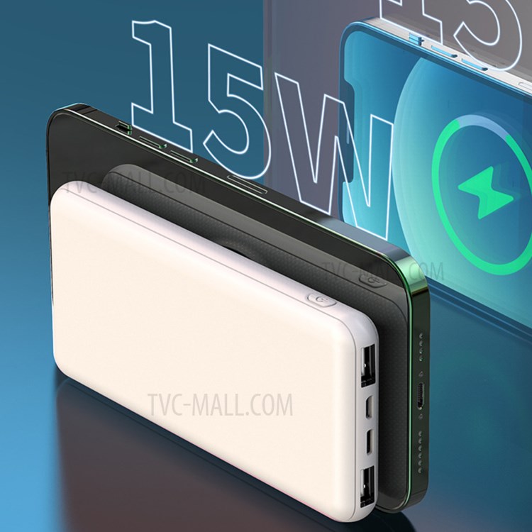 T13C 10000mAh 22.5W Super Fast Charging Power Bank Magnetic Wireless Charger for Mobile Phones/Tablets - Black-3