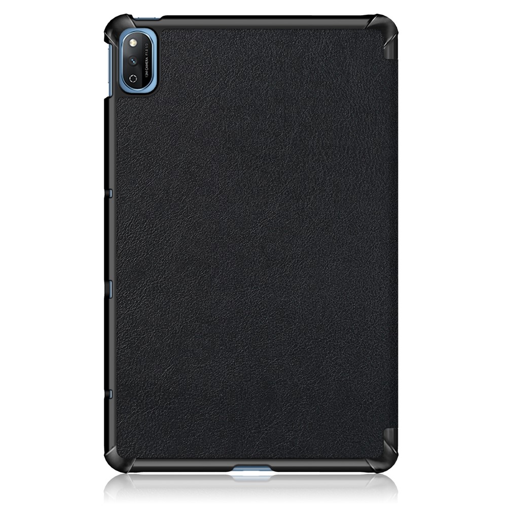 Tri-fold Stand Leather Tablet Cover Case for Honor Tablet V7 - Black-3