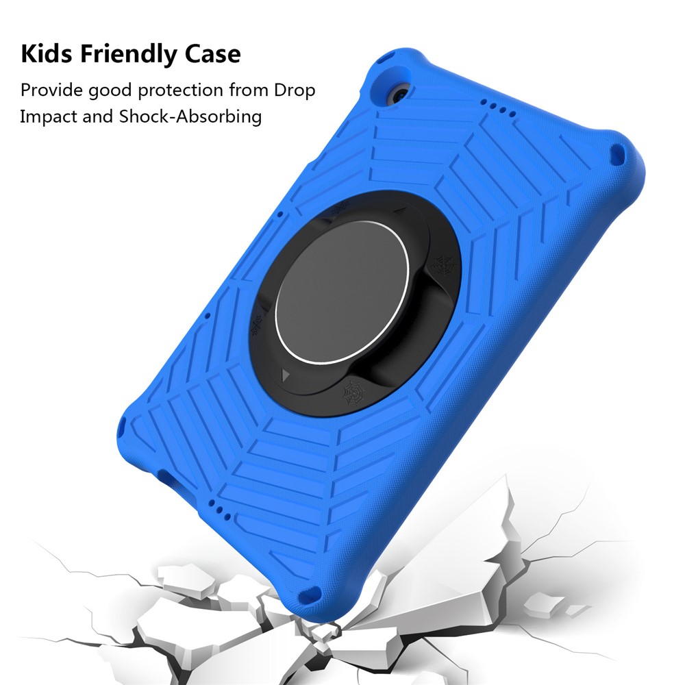 Spider Web Texture Kickstand EVA Case with Shoulder Strap for Huawei Enjoy Tablet 2 / MatePad T 10 9.7 inch / MatePad T 10S 10.1 inch - Blue-2