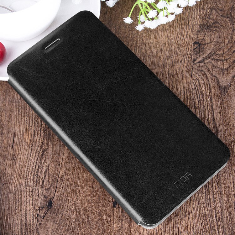 MOFI Rui Series Leather Stand Case for Huawei Y6II / Honor 5A - Black-2