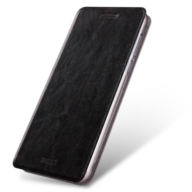 MOFI Rui Series Leather Stand Phone Case for Huawei Honor 8 - Black-1