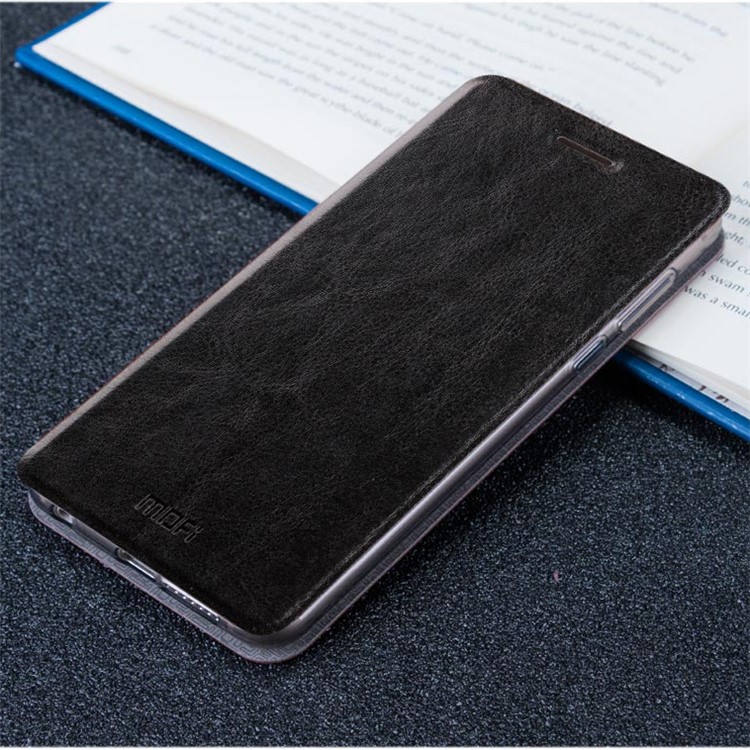 MOFI Rui Series Leather Stand Phone Case for Huawei Honor 8 - Black-2