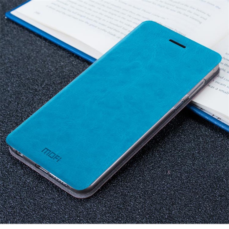 MOFI Rui Series Stand Leather Flip Case for Huawei Honor 8 - Blue-2