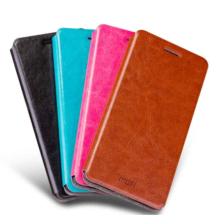 MOFI Rui Series Stand Leather Flip Case for Huawei Honor 8 - Blue-4