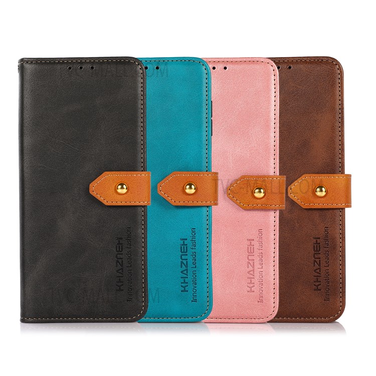 KHAZNEH For Huawei nova 9 PU Leather Phone Case Wallet Stand Magnetic Golden Clasp Folio Shockproof Phone Cover - Black-9
