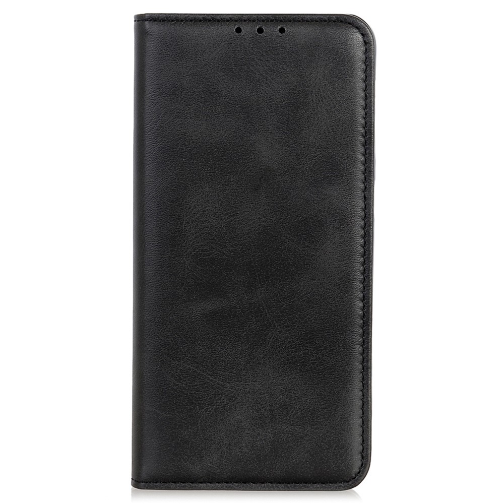 Magnetic Auto-absorbed Phone Case Shockproof Stand Split Leather Wallet Flip Phone Protective Cover for Honor 50 - Black-2