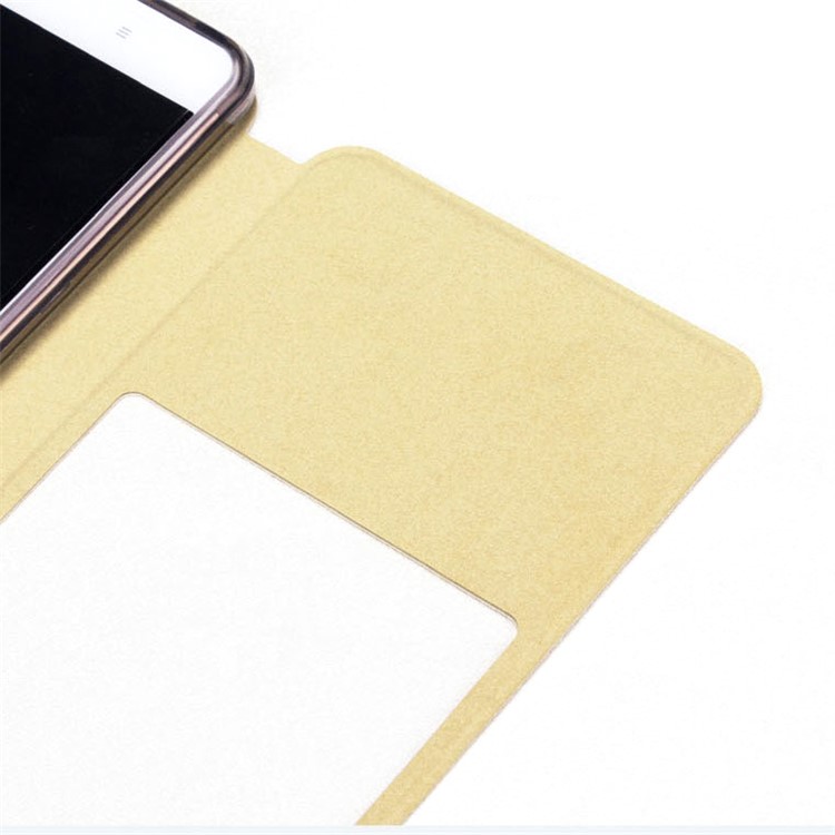 MOFI Hui Series View Window Stand Shell for Huawei Honor 8 - Gold-12