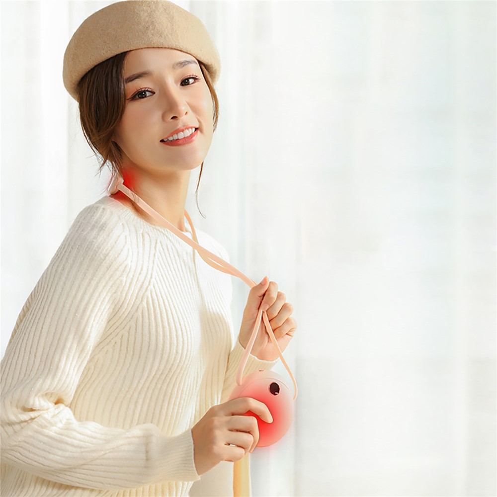 HL21 USB Rechargeable 10000mAh Neck Hanging Electric Winter Hand Neck Warmer Power Bank - Pink-8