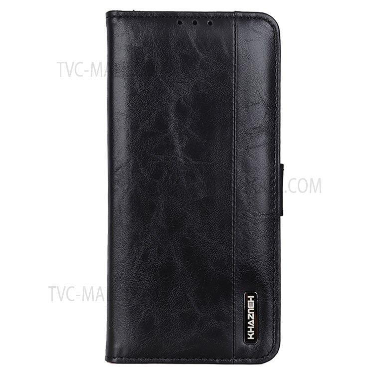 KHAZNEH Fashion Durable PU Leather Magnetic Flip Stand Wallet Phone Case for Honor 50 Lite / Huawei nova 8i - Black-2