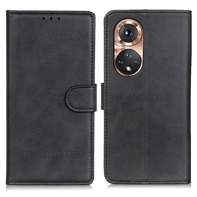 Stand Magnetic Closure PU Leather Soft TPU Folio Wallet Full Body Protective Cover for Huawei nova 9 - Black-1