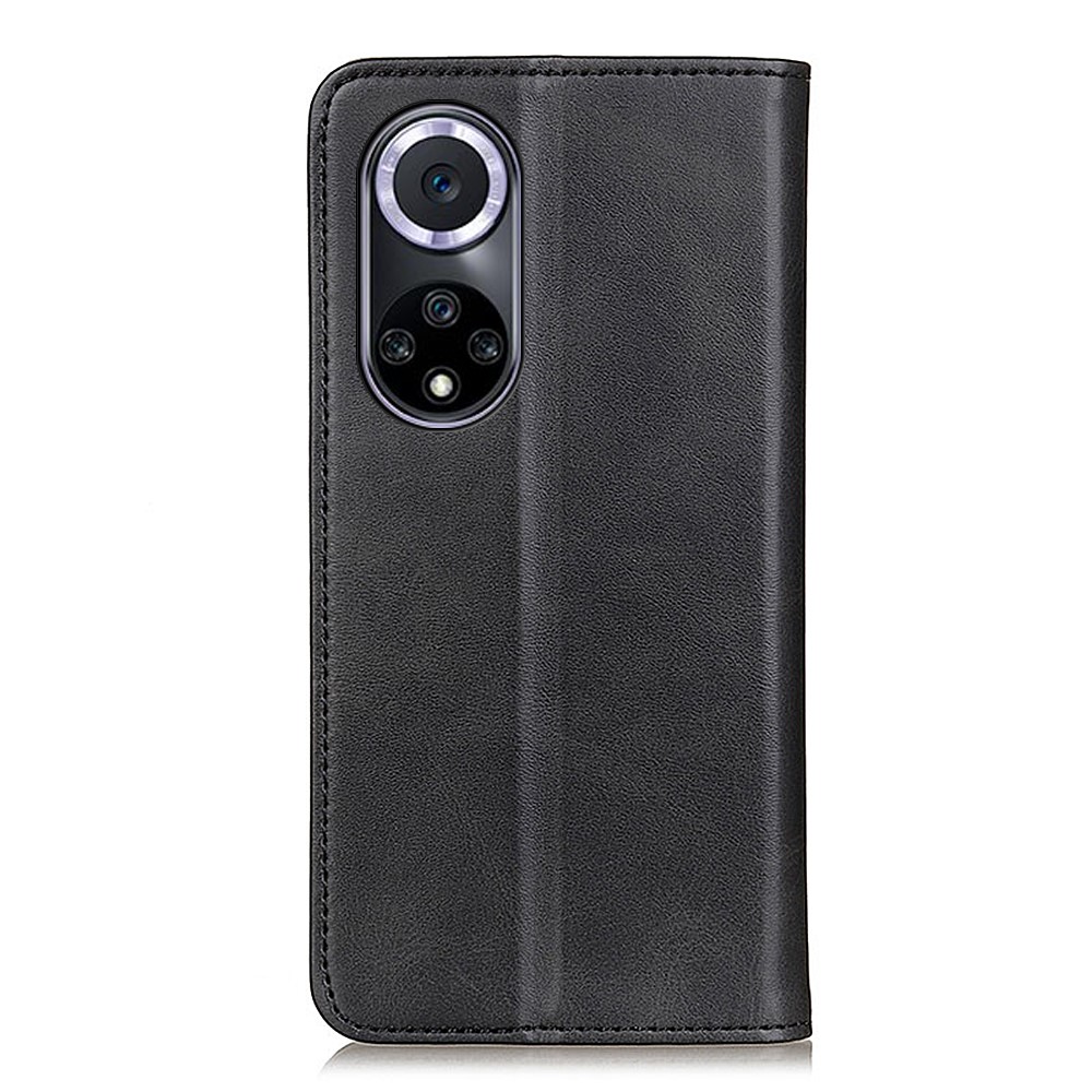 Split Leather Cover + TPU Inner Case Auto-absorbed Wallet Stand Cellphone Protective Cover for Huawei nova 9 - Black-3