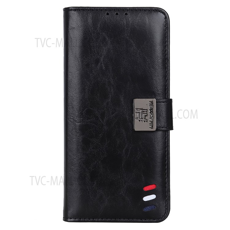 Adjustable Stand Design Full-Coverage PU Leather Case Protective Wallet Cover for Huawei nova 8i/Honor 50 Lite - Black-2