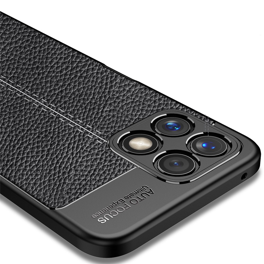 Carbon Fiber Texture Shock-Absorption Flexible TPU Protective Phone Case for Honor X30i - Black-5