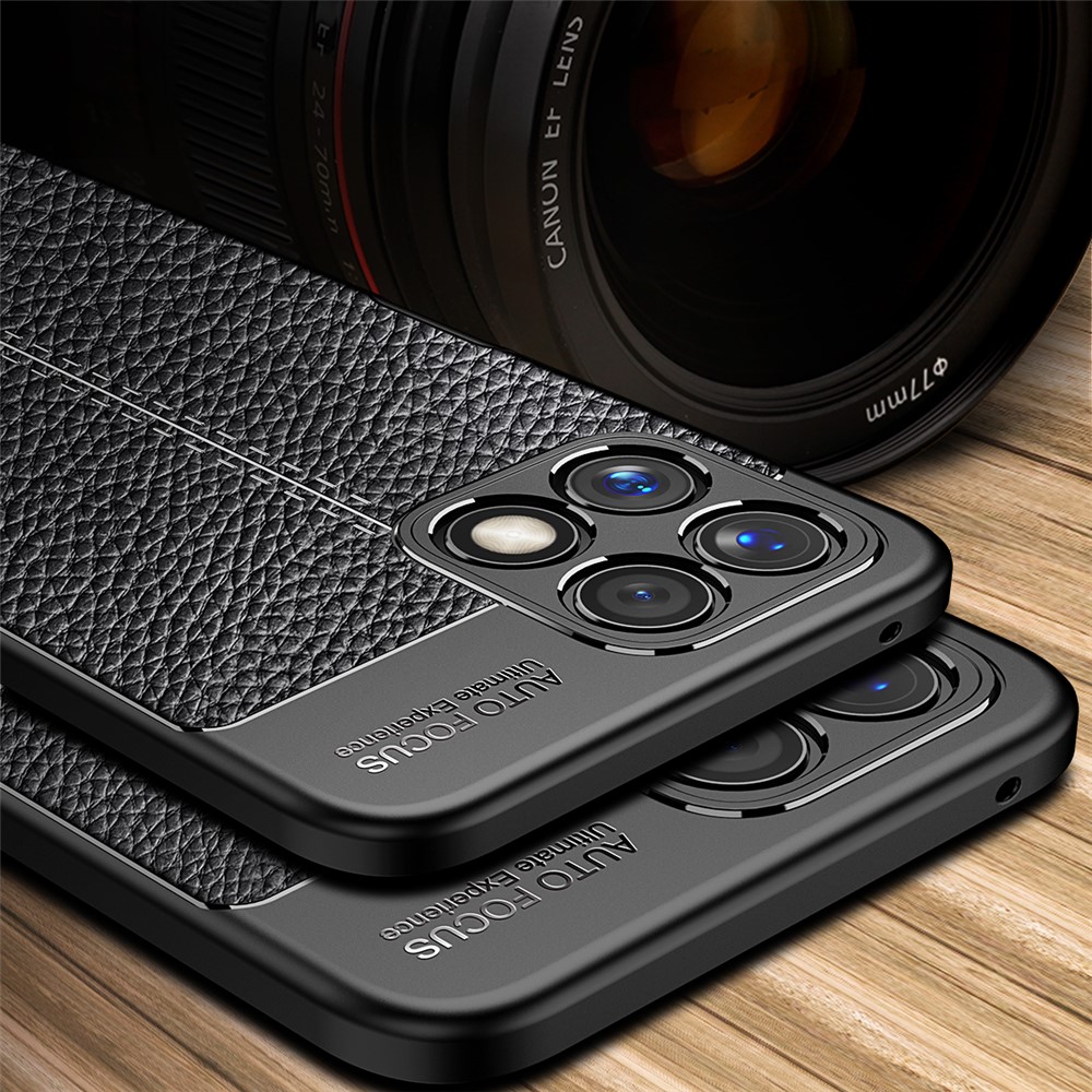 Carbon Fiber Texture Shock-Absorption Flexible TPU Protective Phone Case for Honor X30i - Black-6