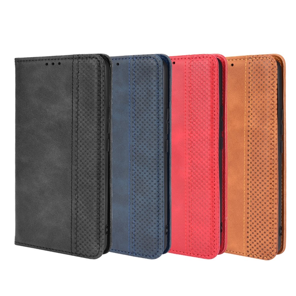 Anti-dust Retro Textured Surface Phone Leather Case Wallet Stand Protective Cover for Huawei nova 9 Pro / Honor 50 Pro - Black-10