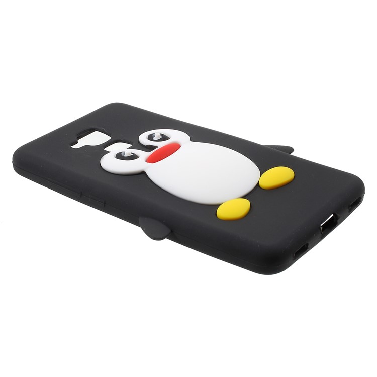3D Penguin Soft Silicone Case Cover for Huawei Honor 5c / GT3 - Black-2