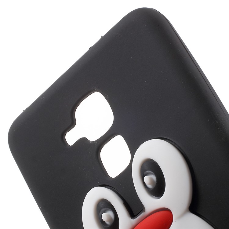 3D Penguin Soft Silicone Case Cover for Huawei Honor 5c / GT3 - Black-4