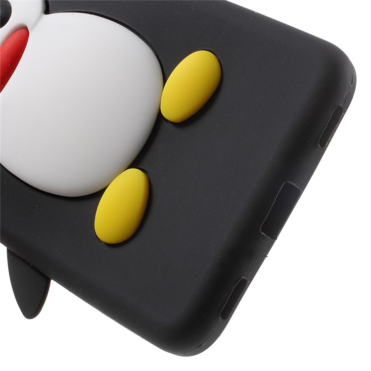 3D Penguin Soft Silicone Case Cover for Huawei Honor 5c / GT3 - Black-5