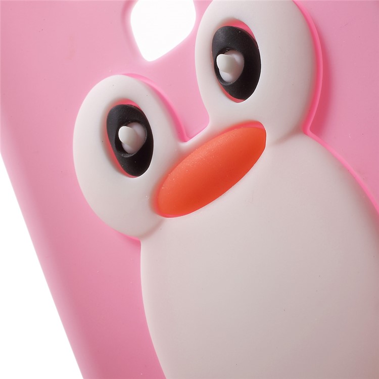 3D Penguin Flex Silicone Back Case for Huawei Honor 5c / GT3 - Pink-5
