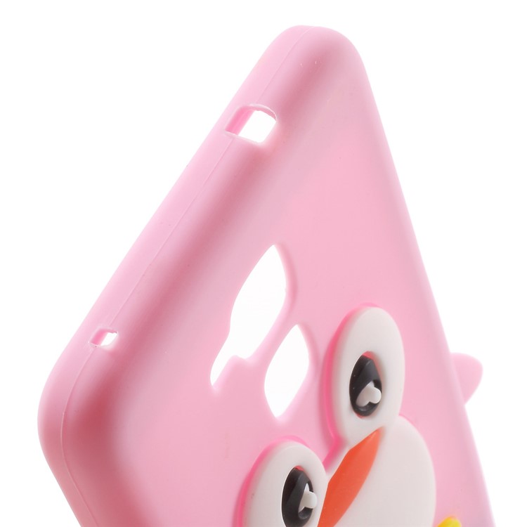 3D Penguin Flex Silicone Back Case for Huawei Honor 5c / GT3 - Pink-6