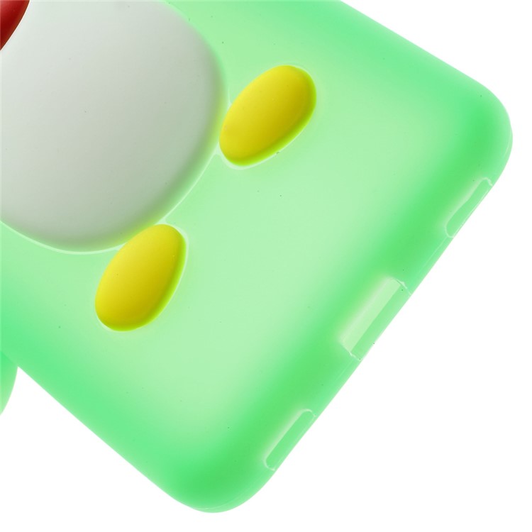 3D Penguin Silicone Phone Cover Case for Huawei Honor 5c / GT3 - Green-5