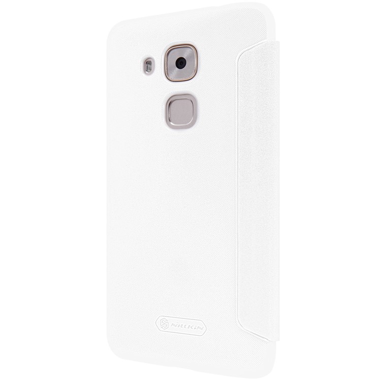 NILLKIN Sparkle Series Smart View Leather Cover for Huawei nova plus/ G9 Plus/ Maimang 5 - White-4