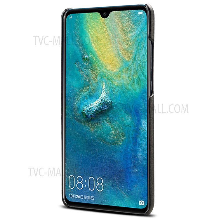 SUTENI PU Leather Coated PC Case Card Holders Design Anti-Impact Phone Protector for Huawei Mate 20 - Black-2