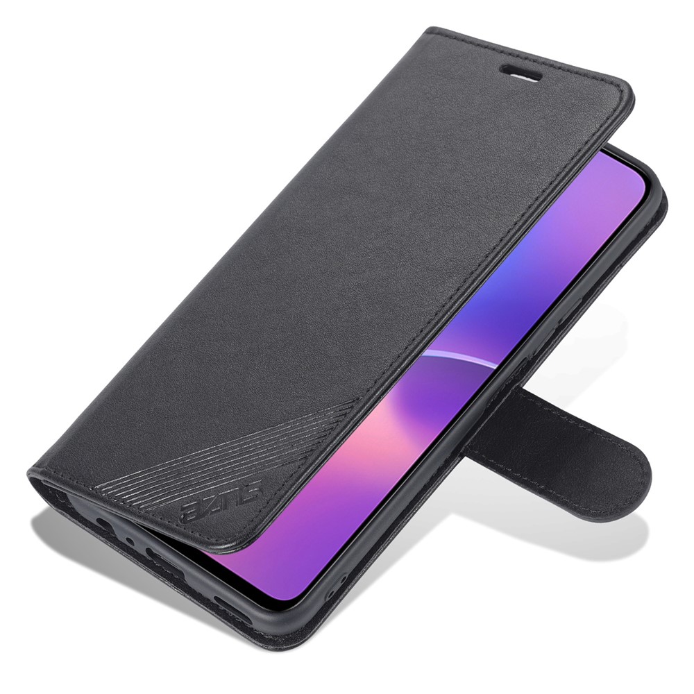 AZNS PU Leather + TPU All-inclusive Protection Phone Case with Stand Wallet for Honor X30i - Black-7