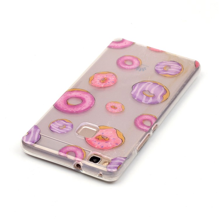 Clear Soft IMD TPU Case Cover for Huawei P9 Lite / G9 Lite - Donuts-4