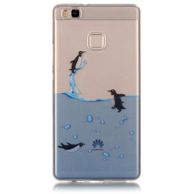 Clear IMD TPU Back Cover Case for Huawei P9 Lite / G9 Lite - Penguins-1