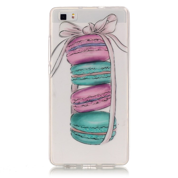 IMD Clear Soft TPU Case for Huawei Ascend P8 Lite - Macarons-1