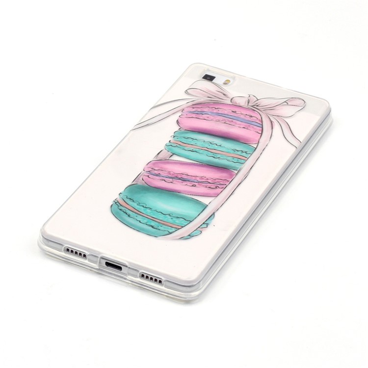 IMD Clear Soft TPU Case for Huawei Ascend P8 Lite - Macarons-3
