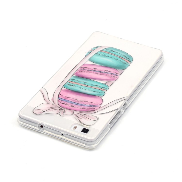 IMD Clear Soft TPU Case for Huawei Ascend P8 Lite - Macarons-4