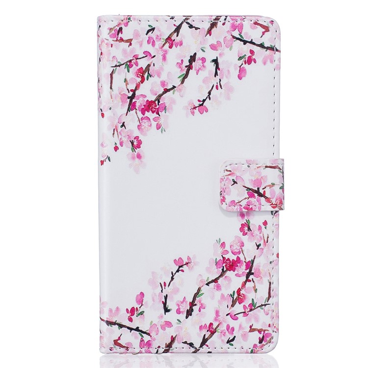 Embossment Stand Leather Wallet Case for Huawei P9 Lite/G9 Lite - Blooming Flower-2