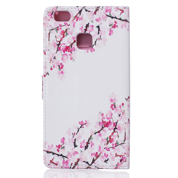 Embossment Stand Leather Wallet Case for Huawei P9 Lite/G9 Lite - Blooming Flower-3