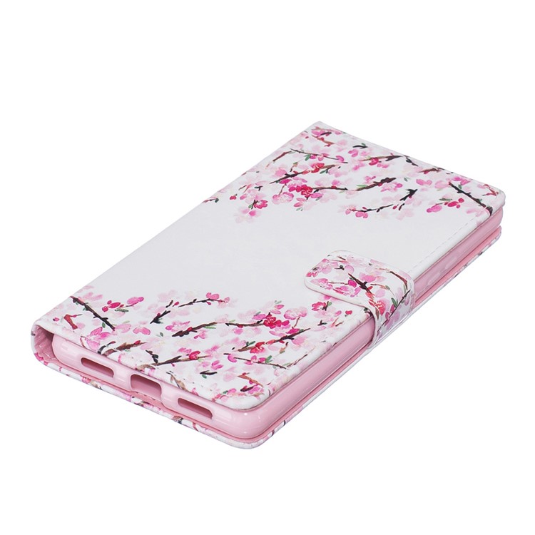 Embossment Stand Leather Wallet Case for Huawei P9 Lite/G9 Lite - Blooming Flower-5