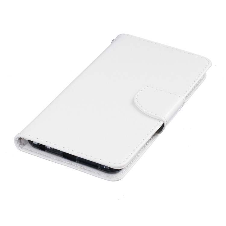 Flip Stand Leather Wallet Shell Cover for Huawei Honor 8 - White-5