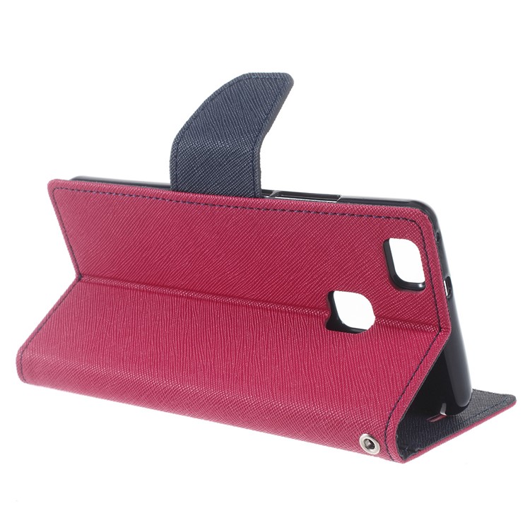 MERCURY GOOSPERY Fancy Diary Leather Wallet Cover for Huawei P9 Lite / G9 Lite - Rose-4