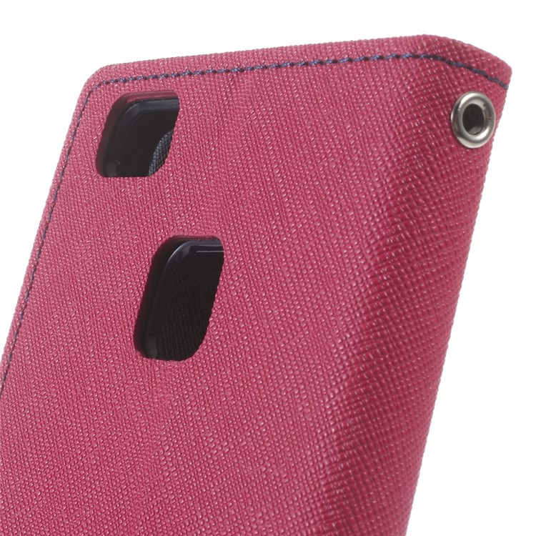 MERCURY GOOSPERY Fancy Diary Leather Wallet Cover for Huawei P9 Lite / G9 Lite - Rose-6
