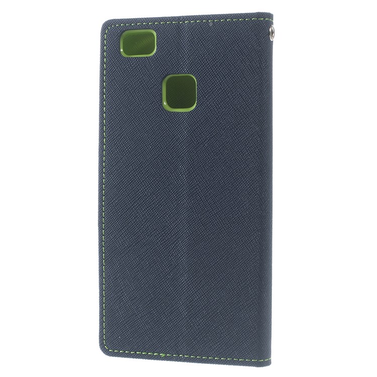 MERCURY GOOSPERY for Huawei P9 Lite / G9 Lite Fancy Diary Leather Shell - Dark Blue-2