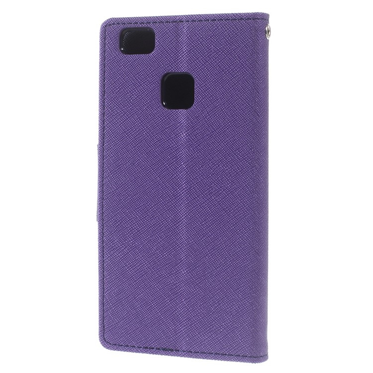 MERCURY GOOSPERY for Huawei P9 Lite / G9 Lite Fancy Diary Leather Case - Purple-2